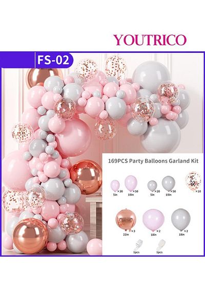 Youtrico Dreamy Macaron Balloon Garland - Pastel Colour Wedding Decoration