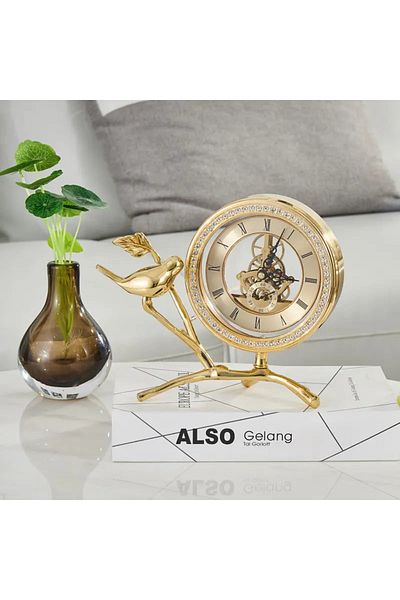 E.V.A. Home Decor Del Sol Maize Desk Clock