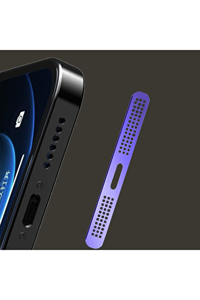 Merwish iPhone 12 ve 16 Arası Düz, Pro, Pro Max ve Plus Uyumlu Hoparlör Toz K...