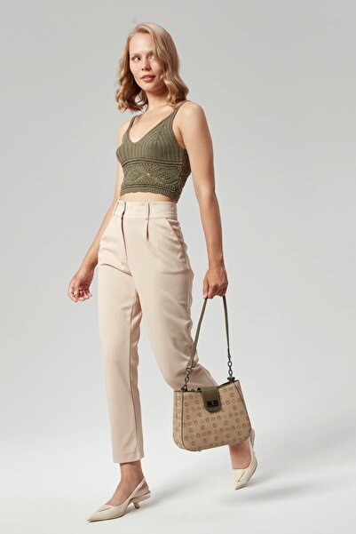 Morpelikan Women's Three-Compartment Lock Closure Adjustable Shoulder and Cross Strap Monogram Handle Shoulder Bag