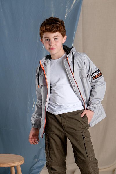 Pina Kids Newlife Xiarloti Boy's Hooded Waterproof Seasonal Coat