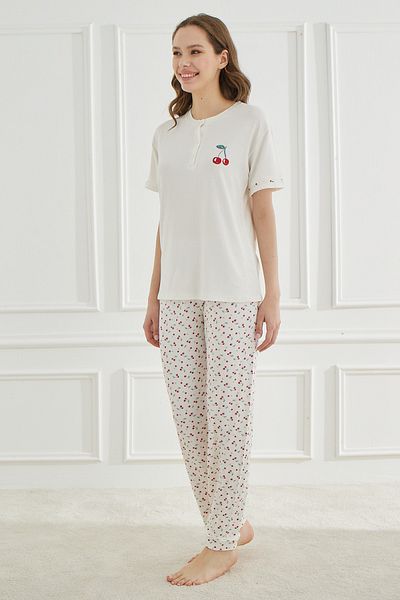 TURAY Ethnic Patterns Kısakol Women's Pajama Set
