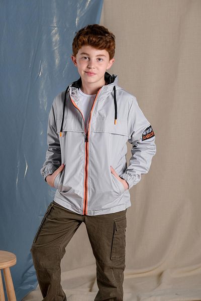 Pina Kids Newlife Xiarloti Boy's Hooded Waterproof Seasonal Coat