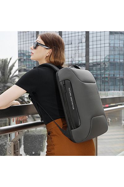 LEAXOR Rucsac Business Pentru Laptop De 15,6",stil Casual Elegant,impermeabil Cu Sistem Antifurt Și Usb