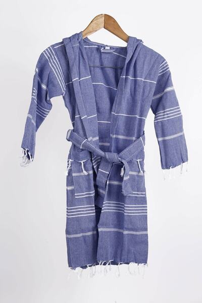 Mira Home Halat de baie Peshtemal pentru copii cu glugă, 100% bumbac