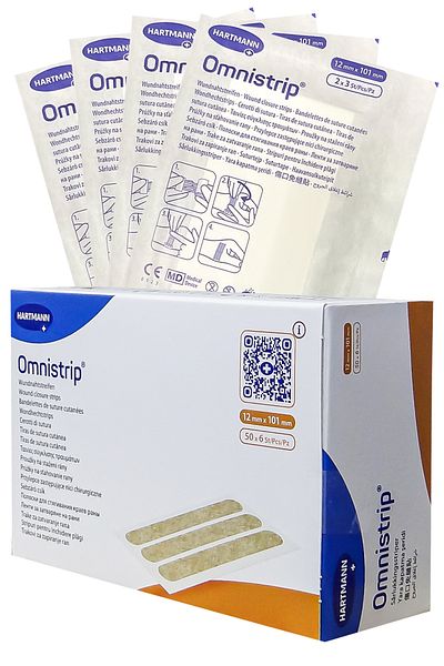 Hartmann Omnistrip Strip Strip Sewing Tape 12x101mm - 50 Pieces (1 Box)