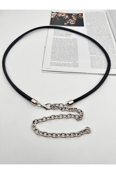 MODAM HİFA Silver Detailed Rope Belt Chain Belt Dress Belt Shirt Belt Jacket Belt