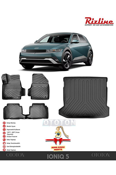 Rizline Hyundai Ioniq 5 Elektrikli 2025 -sabit Konsollu Icin-bagaj Havuzu & 3...