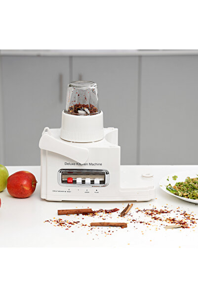 Olsenmark 10-in-1 Multi Food Processor | 1.5l Bowl, 1l Blender, 2 Speed Pulse, Stainless Steel Blades