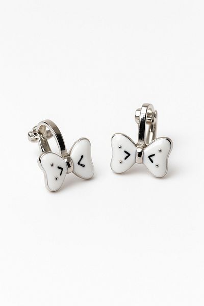 MakeWell Non Pierced Earrings for Non Pierced Ears Compression Bow Design Compression Earrings