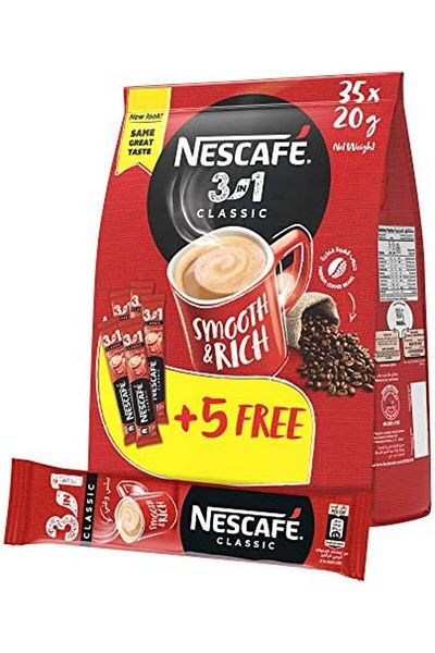 Nescafe 3in1 Coffee Instant Mix Stick 20g pack (30+5 Sticks)