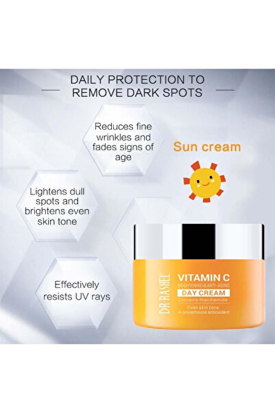DR.RASHEL DR.RASHEL Vitamin C Day Cream 50G – Brightening & Hydrating Daily Moisturizer for Women & Men