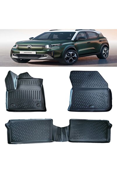 Rizline Citroen C3 Aircross Elektrikli 2024 Ve Sonrası 3D Havuzlu Paspas Siyah