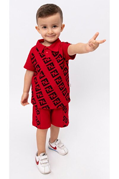 ZİMBOO BABY BOY MONTH F PRINTED SHORTS 2-PIECE SET