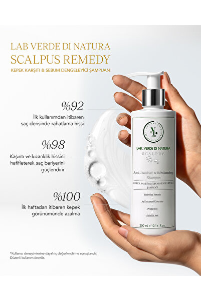 Lab Verde di Natura SCALPUS REMEDY | Kepek Karşıtı & Sebum Dengeleyici Şampuan 2'li Set