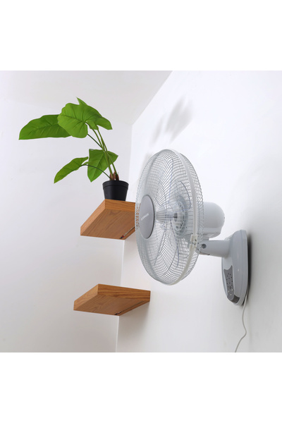 Olsenmark 16" Wall-mounted Remote Control Fan – Powerful Cooling, 3 Speeds, Timer Function