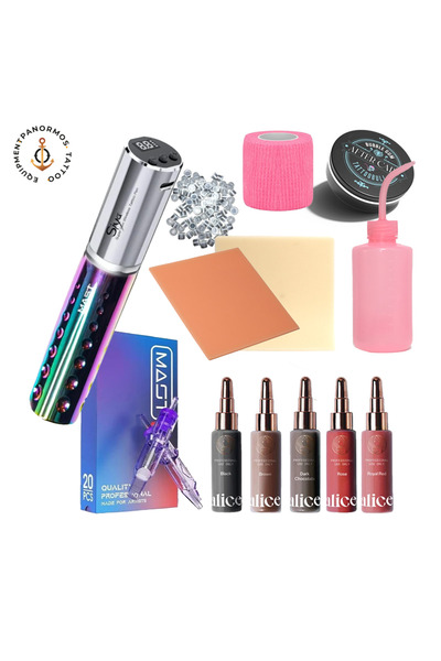 MAST SİYA PMU Kablosuz Kalıcı Makyaj Makinesi Seti