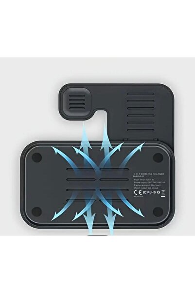 Holatec Hızlı Şarj 3in 1 Mag Safe Tutucu Kompakt Stand Telefon Saat Kulaklık Aynı Anda Hızlı Şarj