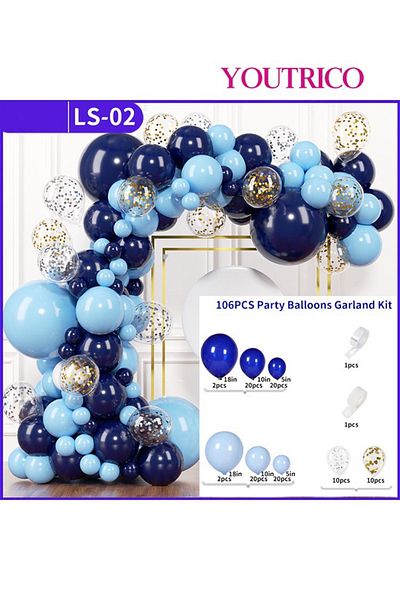 Youtrico Dreamy Macaron Balloon Garland - Pastel Colour Wedding Decoration