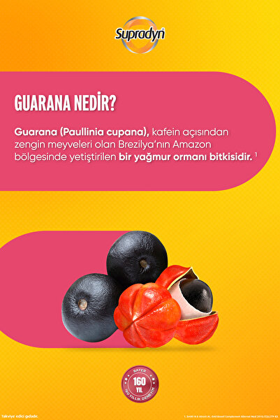 Supradyn Energy Boost Efervesan Tablet l Kafein, Guarana, Multivitamin ve Mineral