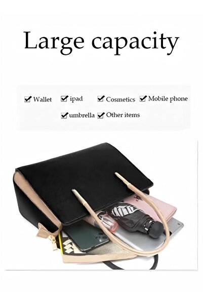 Generic Women Fashion Synthetic Leather Handbags Tote Bag Shoulder Bag Top Handle Satchel Purse Set