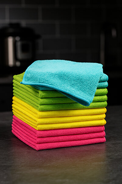 denizlicotton 3 bucăți 40x40 cârpă de curățare din microfibră, cârpă de bucăt...