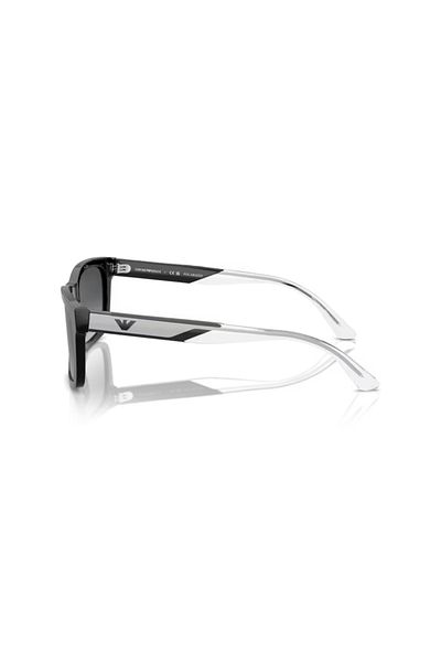 Emporio Armani Man Rectangle Sunglasses- Ea 4224 - Lense Size:57mm - Shiny Black