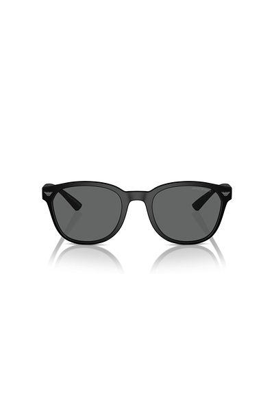 Emporio Armani نظارة شمسية فانتوس للرجال - Ea 4225u - مقاس العدسة: 53 مم - أسود غير لامع