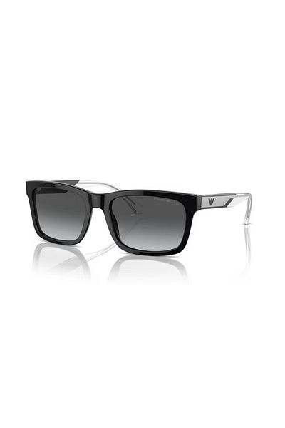 Emporio Armani Man Rectangle Sunglasses- Ea 4224 - Lense Size:57mm - Shiny Black