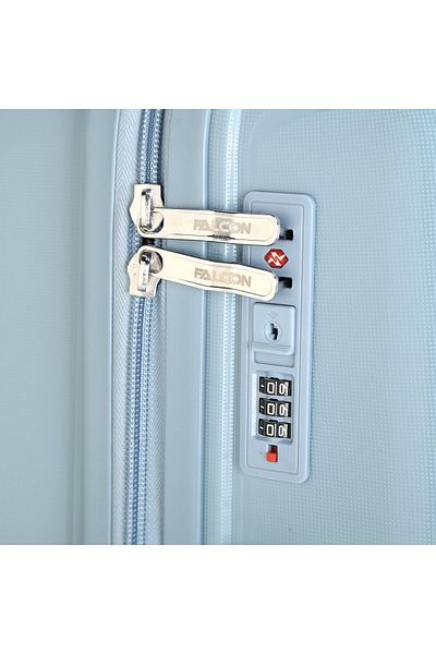 Falcon 3pc PP Luggage Set 20" 24" 28" – Hard Shell, 360° Spinner Wheels, Lightweight & Durable