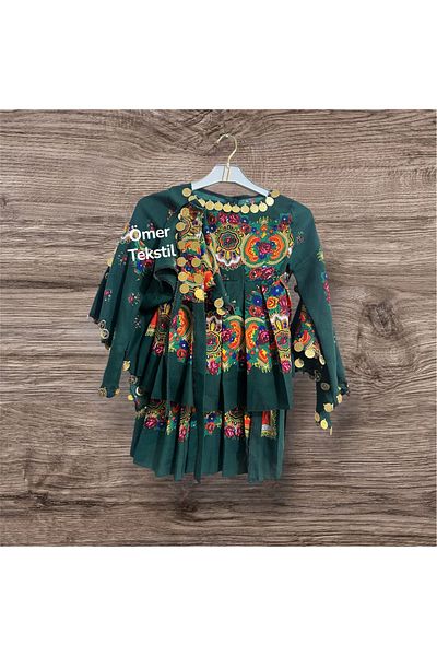 MODA Φόρεμα για κορίτσια Local Hamavi (σε εσωτερικό σάλι και ζώνη)
