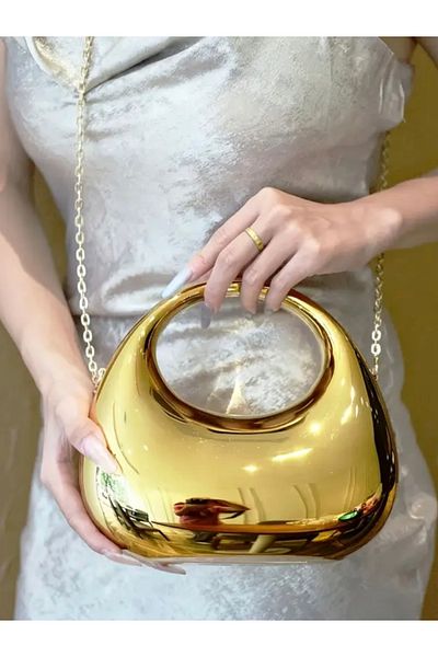 Mojeva Γυναικεία τσάντα χεριού και ώμου SUZİ Gold Chain