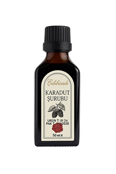 çelebizade Karadut Şurubu / Karadut Özü – 50 ml – Doğal Konsantre Meyve