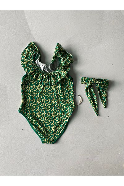 rg kidsstore Girl's Swimsuit Fast Drying and Full Lycra 2 Piece Set