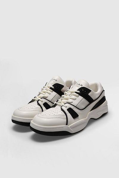 Lufian 111230266 Randy Sneaker Ανδρικά Δερμάτινα Παπούτσια Λευκά
