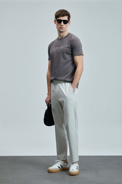 Lufian 111050041 Luck Men's Sweatpants Stone
