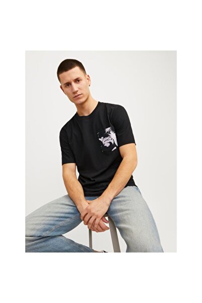 Jack & Jones Tricou bărbați - JORARUBA, CONVO POCKET, SS Crew Nec Ln