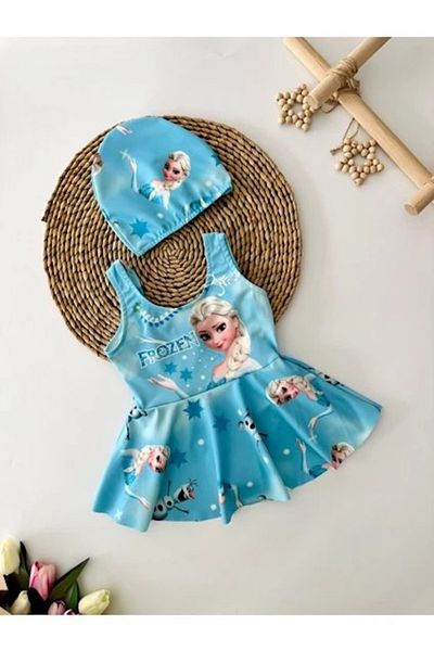MİLAYS LİFE HOME COLLECTİON Girl's Skirt Boned Swimsuit Bikini