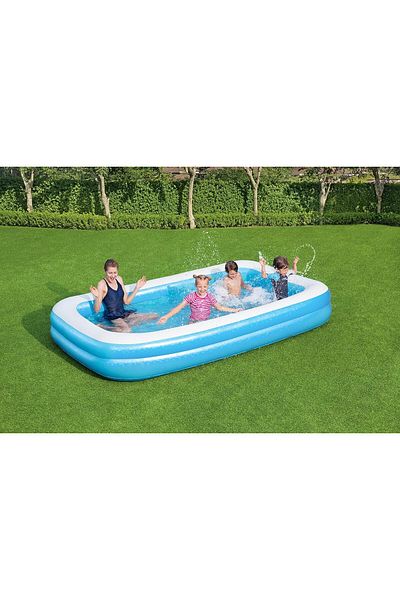 BESTWAY Inflatable Family Pool – Blue 262 X 175 X 51 Cm, 54006