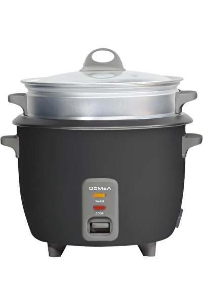 DOMEA طباخ أرز كهربائي وجهاز طهي بالبخار سعة 1 لتر، 400 واط