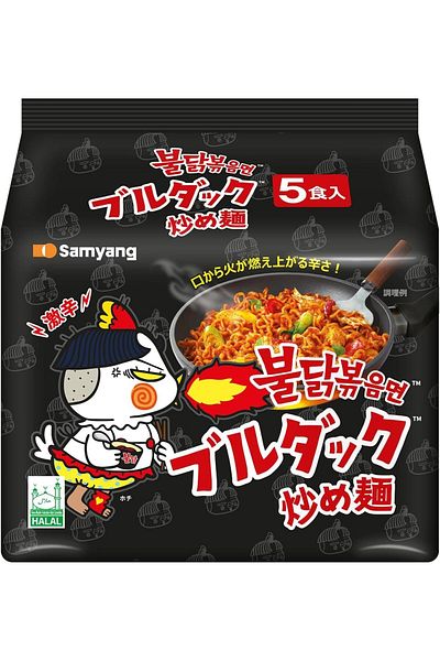 SAMYANG Origin Hot Chicken Ramen Noodles, 140 gm X 5