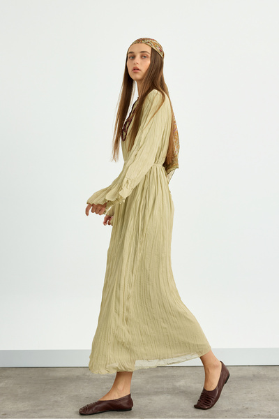 Birgül Bektaş Φόρεμα Mint Green Cashew