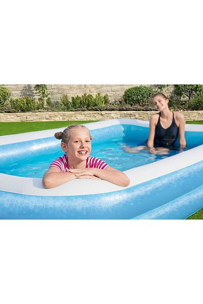 BESTWAY Inflatable Family Pool – Blue 262 X 175 X 51 Cm, 54006