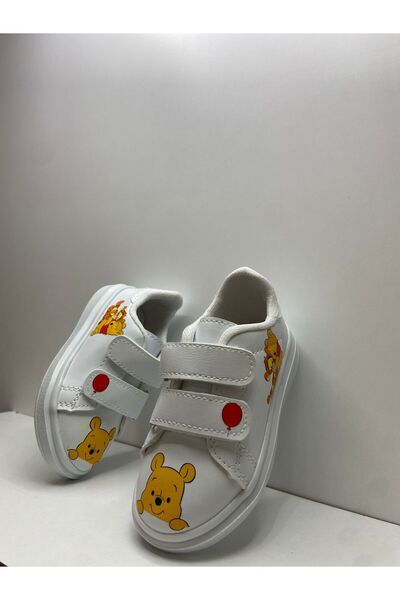 Shoes Ayıcık Baskılı Unısex Çocuk Spor Ayakkabısı