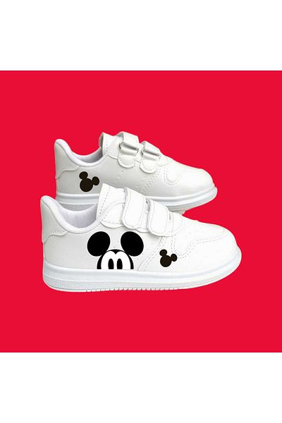 ECCAdesing Mouse Man Printed Boys' Sports Shoes