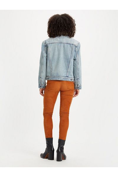 Levi's Дамско синьо яке с класическа яка и шерпа от бивше гадже