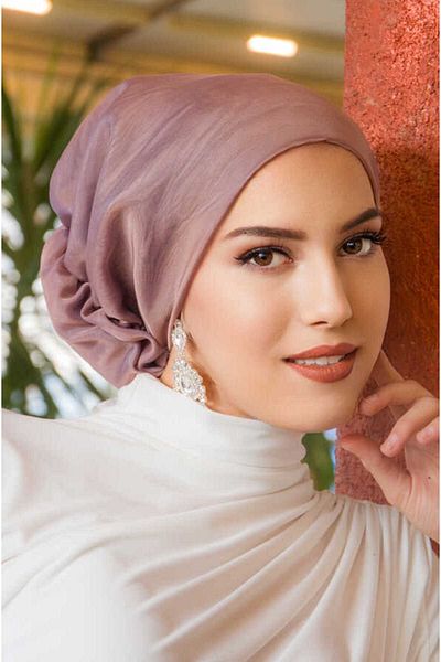 Aişe tesettür Powder Janjan Çağla Ready Turban