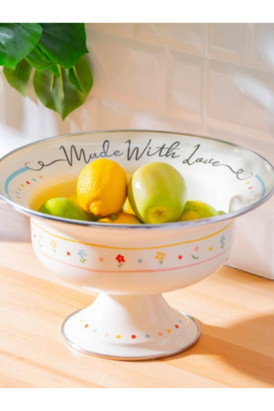 ACAR Εμαγιέρικο πιάτο με λουλούδια