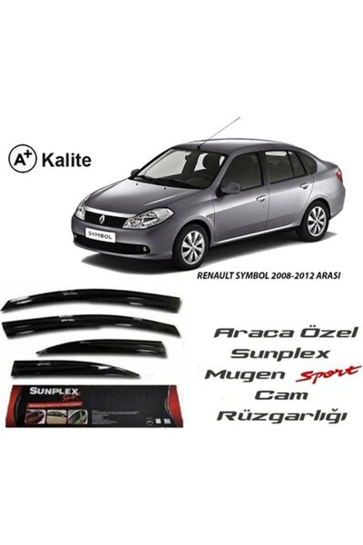 SUNPLEX Renault Clio Symbol Cam Rüzgarlığı 2008 / 2012 Mugen Tip