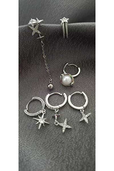 Yakemiyou 6'lı Çelik Küpe Seti